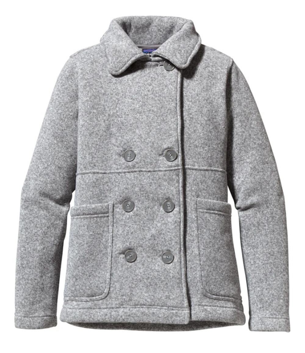 Patagonia Better Sweater Peacoat Jacket Birch White Full Zip Women's S